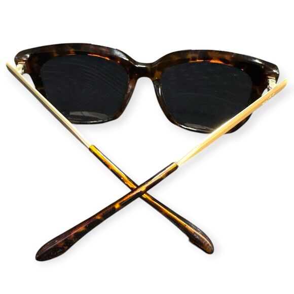 DIFF Tortoise‎ Shell Gold Sunglasses Bella Oversized Gray Lenses main image 7